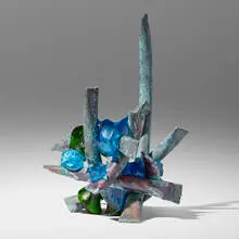 Claire Falkenstein, Untitled (Fusion), c. 1975, brazed copper and fused glass