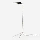 David Weeks, Floor lamp, powder-coated aluminum, chrome-plated steel