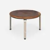 PK33 stool by Poul Kjærholm, 1959, leather upholstery, matte chrome-plated steel, sold Dec 2025