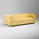 Jorge Zalszupin, Cubo sofa, c. 1965, microfiber upholstery, lacquered wood