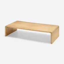 Frances Elkins, Coffee table from the Mrs. Lester Armour residence, Lake Bluff, IL, c. 1940, cerused oak