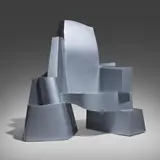 Jim Cole, Checkerboard chair, c. 2007, lacquered brass