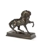 Antoine-Louis Barye, bronze model of 'Cheval Turc antérieur levé'
