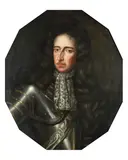 Sir Godfrey Kneller, Portrait of William III, bust-length, in armour, oil on canvas, oval