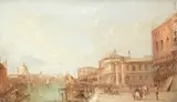 Alfred Pollentine, 'The Grand Canal, Venice'; 'S.Giorgio Maggiore, Venice'; 'The Ducal Palace and Columns of St Mark, Venice', a set of three