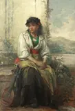 Thomas Kent Pelham, 'A minstrel of a Southern Clime', oil on canvas