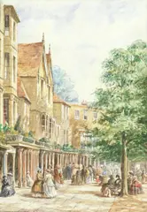 The Pantiles, Tunbridge Wells by Louise Rayner, watercolour heightened with bodycolour, offered Sep 2018