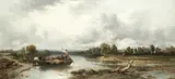 Henry John Boddington, The crossing, oil on canvas