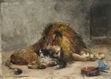 Paul Friedrich Meyerheim, Gute Freunde, 1898, Aquarell, Deckfarbe und Deckweiß auf Velin