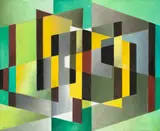 Werner Drewes, The maze, 1978, Öl auf Leinwand