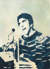 Junger Mann“ (Rudi Dutschke) by Heribert Ottersbach, 2002, Acryl auf Leinwand, sold May 2014