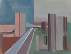 Thomas Scheibitz, Ohne Titel, 1995, Öl auf Leinwand