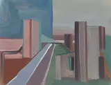 Thomas Scheibitz, Ohne Titel, 1995, Öl auf Leinwand