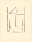 Kopf by Alexej von Jawlensky, 1921, Lithografie auf Papier, sold Dec 2022
