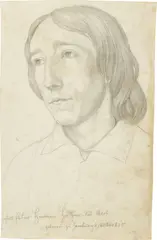 Erwin Speckter, Porträt Hermann Huther / Doppelporträt Hermann Müller und Johannes Eduard Huther. Um 1825 / 1825, Jeweils Bleistift auf Papier