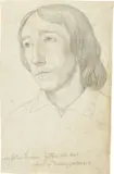 Erwin Speckter, Porträt Hermann Huther / Doppelporträt Hermann Müller und Johannes Eduard Huther. Um 1825 / 1825, Jeweils Bleistift auf Papier