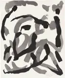 Günther Uecker, Ohne Titel, aus: „Archäologie des Reisens, 1997, Tusche auf Bütten