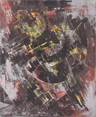 Fred Thieler, d/58, 1958, Siebdruckfarbe auf Leinwand