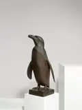 Rudolf Christian Baisch, Pinguin, 1941, Bronze mit schwarz-rotbrauner Patina
