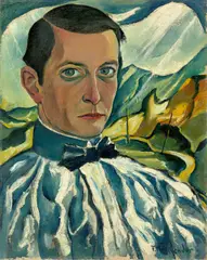 Franz Heckendorf, Selbstbildnis, 1918, Öl auf Leinwand