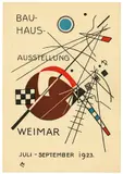 Wassily Kandinsky, Bauhaus-Ausstellung Weimar Juli – September 1923, 1923, Farblithografie auf leichtem Karton (Postkarte)