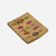 Pacific Northwest, Nez Perce Tribe woven bag, cornhusk wool, yarn, suede