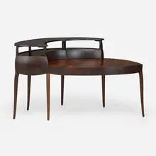 Brian Newell, Marquetry desk, 2011, rosewood, wenge