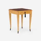 Wendy Stayman, Occasional table, c. 2000, tiger maple, ebony
