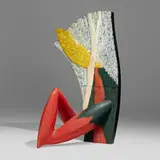 Wendell Castle, Starry Night desk, 1994, acrylic-painted jelutong, ebony veneer, and mahogany