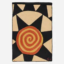 Star tapestry by Alexander Calder, 1975, hand-woven maguey fiber, sold Sep 2024