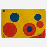Sun tapestry by Alexander Calder, 1974, hand-woven maguey fiber, sold Sep 2024