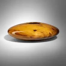 Matt Moulthrop, Tulip Poplar Ellipsoid, 2014, turned and varnished tulip poplar