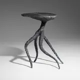 James Bearden, Medusa table, 2022 / 2024, plasma-carved steel with metallic polywash finish