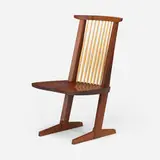 Satoru Amagasu, Special-order Conoid-style chair, 2010, American black walnut, hickory, rosewood