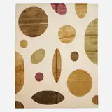 Contemporary, Medium pile carpet, hand-knotted wool and viscose