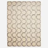 Contemporary, Medium pile carpet, hand-knotted wool and viscose