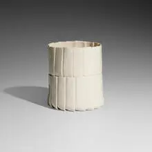 Samos vase, model V by Enzo Mari, 1973, glazed porcelain, sold Dec 2025