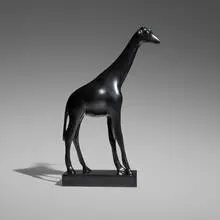 François Pompon, Giraffe, lost wax cast patinated bronze