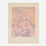 François-Xavier Lalanne, Montagne polymorphe, 1977, lithograph in colors on Arches