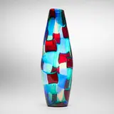 Pezzato vase, model 4393 by Fulvio Bianconi, c. 1951, polychrome patchwork glass, sold Dec 2025