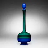 Morandiana bottle with stopper, model 4491 by Gio Ponti, 1949-1950, incalmo glass, sold Dec 2025