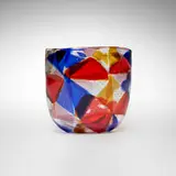 Ercole Barovier, Intarsio vase, c. 1961-63, fused glass tesserae with controlled air bubbles