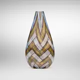 Ercole Barovier, A Spina vase, c. 1958, glass tesserae edged in amethyst