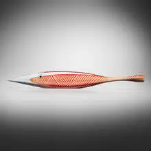 Dino Martens, Pesce, c. 1955, internally decorated glass