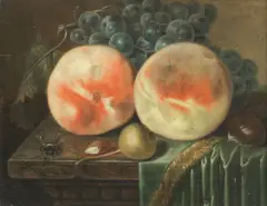 Johann Daniel Bager, A pair of still lifes, oil on panel
