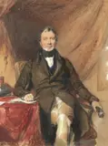 Ra George Richmond, Portrait of a gentleman, watercolour heightened with white