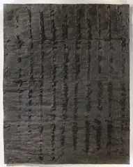 Herbert Zangs, Ohne Titel, aus der Serie „Schwarze Relief-Gemälde, 1961, Acryl und schwarze Pigmente auf Papier