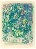 Corbeille de fruits et ananas by Marc Chagall, 1964, Farblithografie auf Velin, sold Dec 2020