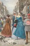 Franz Skarbina, Berliner Straßenszene (Friedrichstraße?)