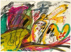 Ohne Titel by Walter Stöhrer, 1969, Mischtechnik auf Papier, sold Dec 2020